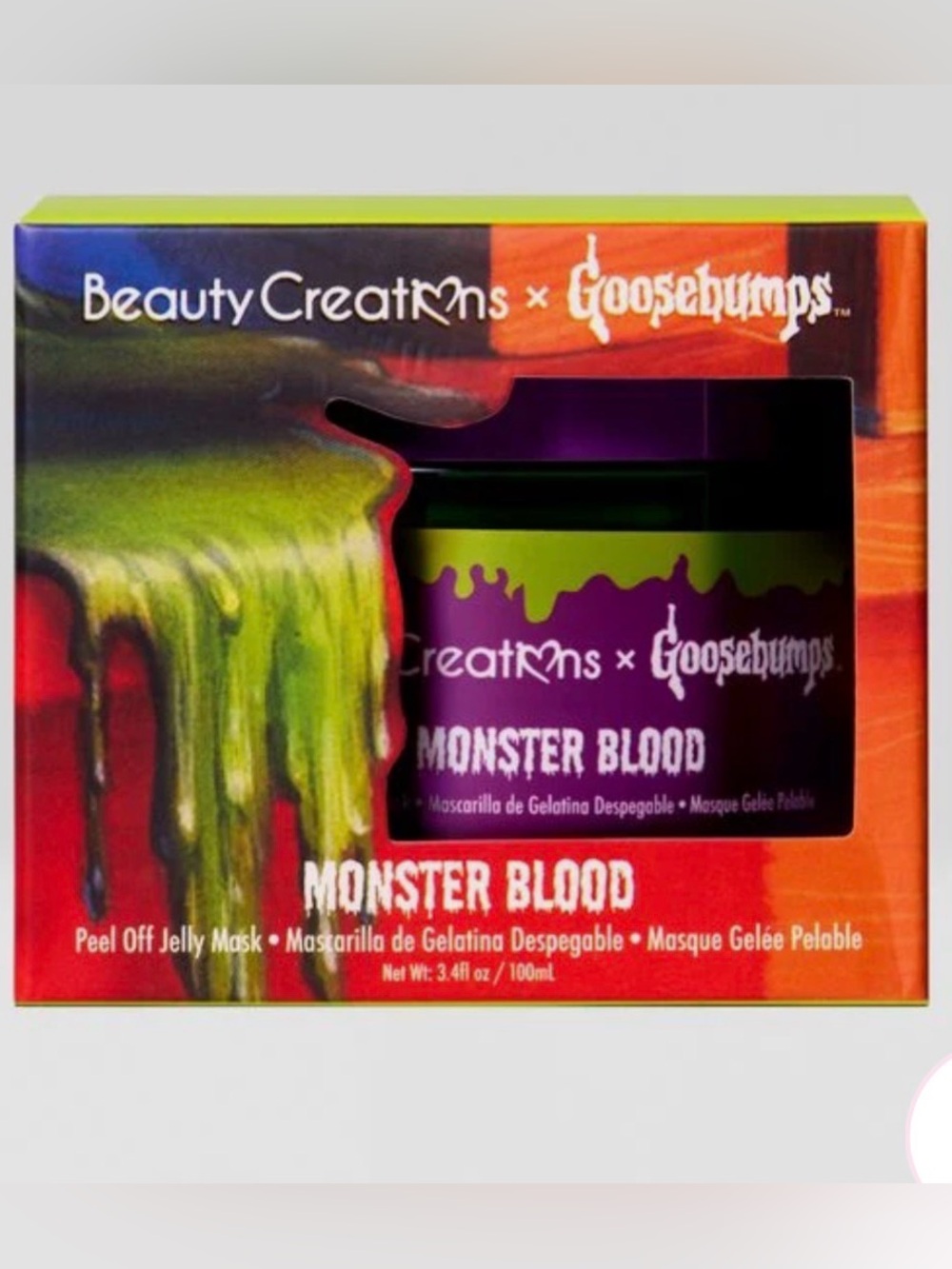 NIB Beauty Creations x Goosebumps Monster Blood Peel Off Jelly Face Mask